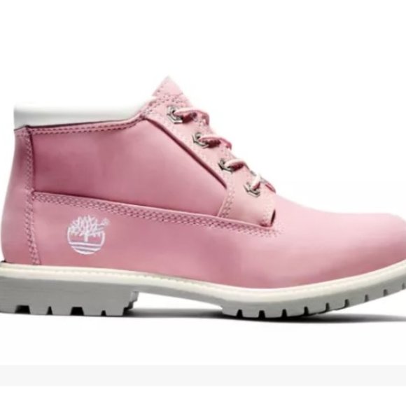 pink chukka boots